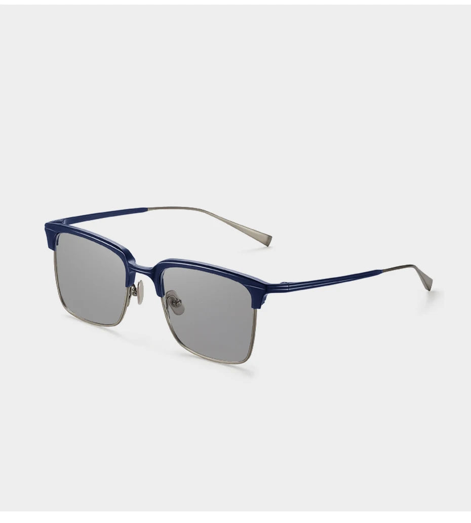 CAPONI Polarized Sunglasses For Men Fashion Pure Ttanium Eyewear Retro Trendy Brand Design Sun Glasses for Driving Shades BS1905