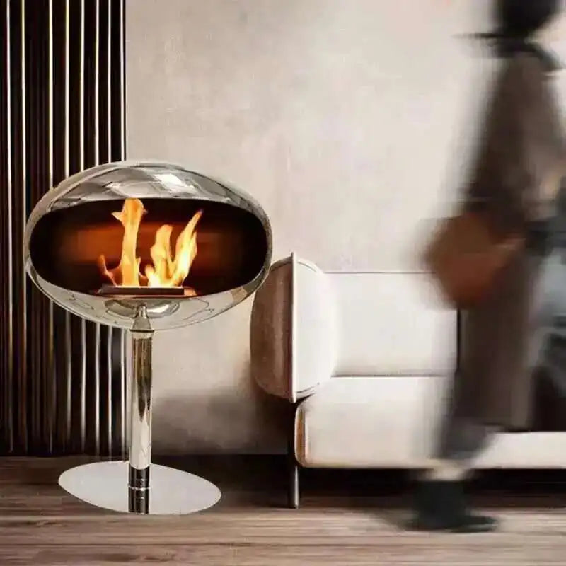 Nordic Wrought Iron Fireplaces Creative Villa Home Decor Living Room Art Heating Heater Modern Designer Floor-standing Ornaments