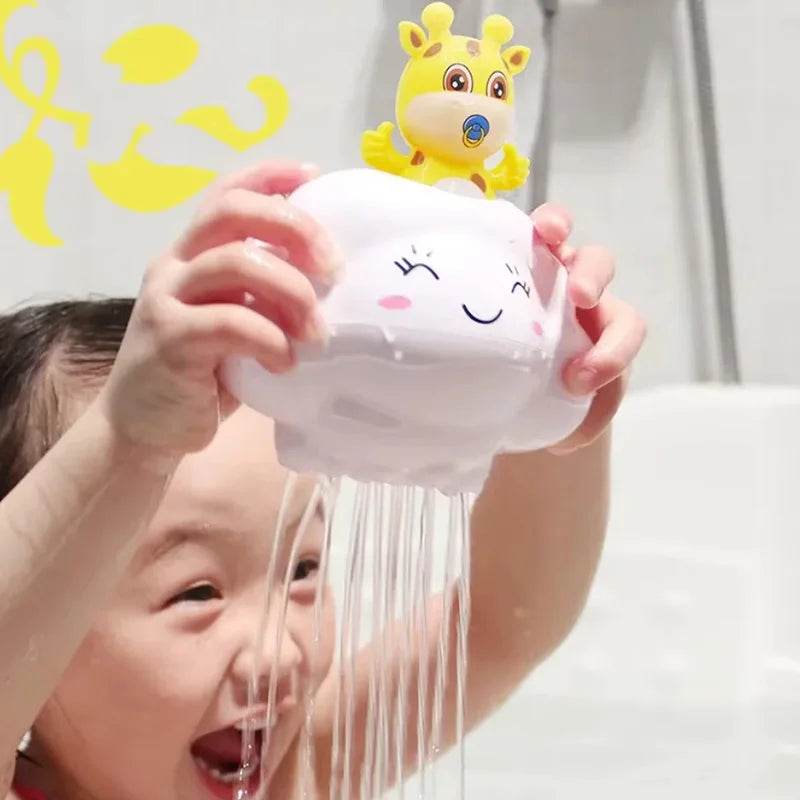 Baby Bath Toy, Bathing Cute Swimming Water Spraying Clouds Shower Bath Toy For Kids Water Playing Toy - AIAZ