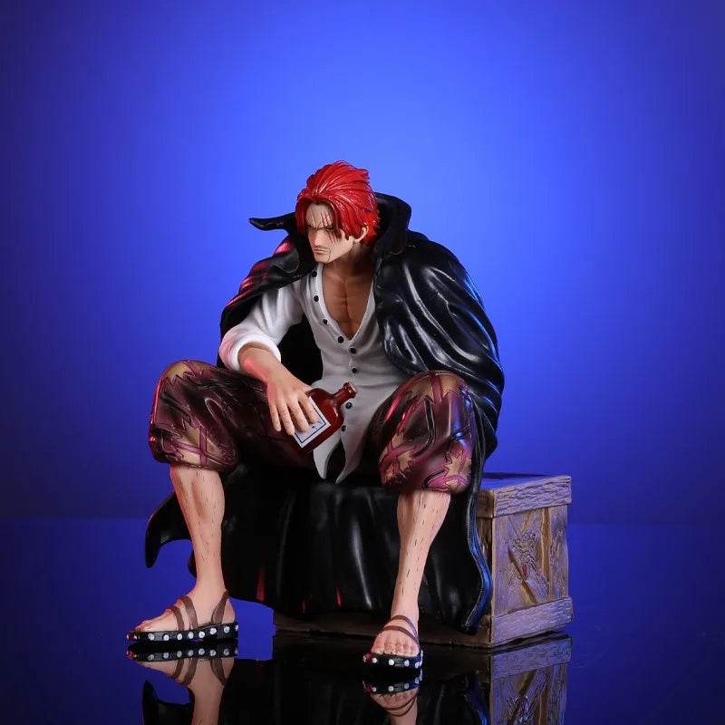 17cm One Piece Shanks Anime Figures Film Red Yonko Red Hair Shanks Action Figure PVC Statue Figurine Model Decoration Doll Toys - AIAZ