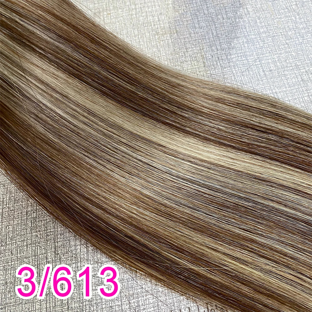 I Tips Virgin Hair Extensions 27# For Black Women 100% Remy Bulk Hair I Tip Natural Hair Extensions Straight Natural Fusion 613#
