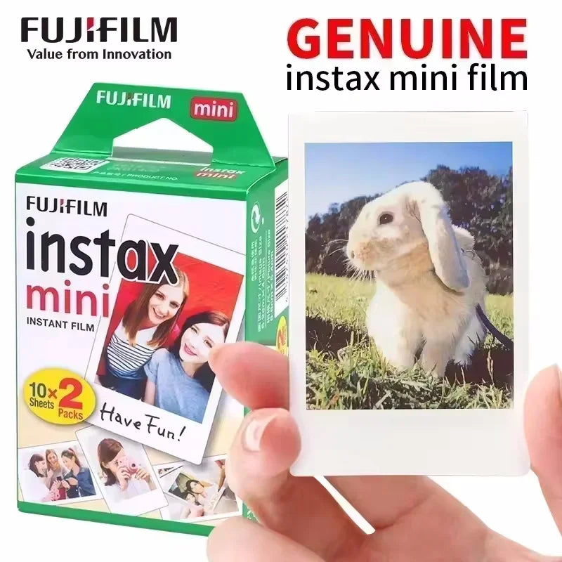 Fujifilm Instax Mini Film White Edge 3 inch Paper for Fuji Instant Film Camera Mini 12 11 9 8 40 70 90 Link 2 EVO 10-100 Sheets