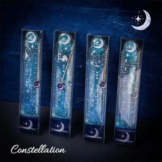 School supplies school accessories office gadgets Aesthetic Stationery Bookmark Cute Cartoon Drawing Quicksand Ruler cute things - AIAZ