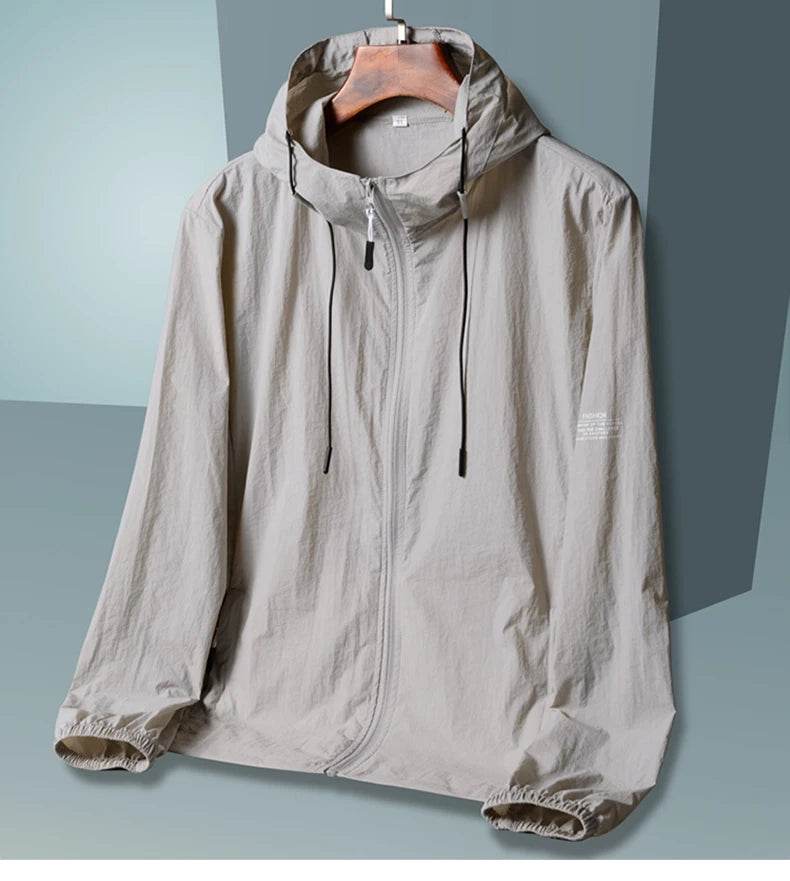 2025 Summer Hooded Jacket Men Women Sun Protection Clothing Fishing Hunting Clothes Quick Dry Skin Windbreaker - AIAZ