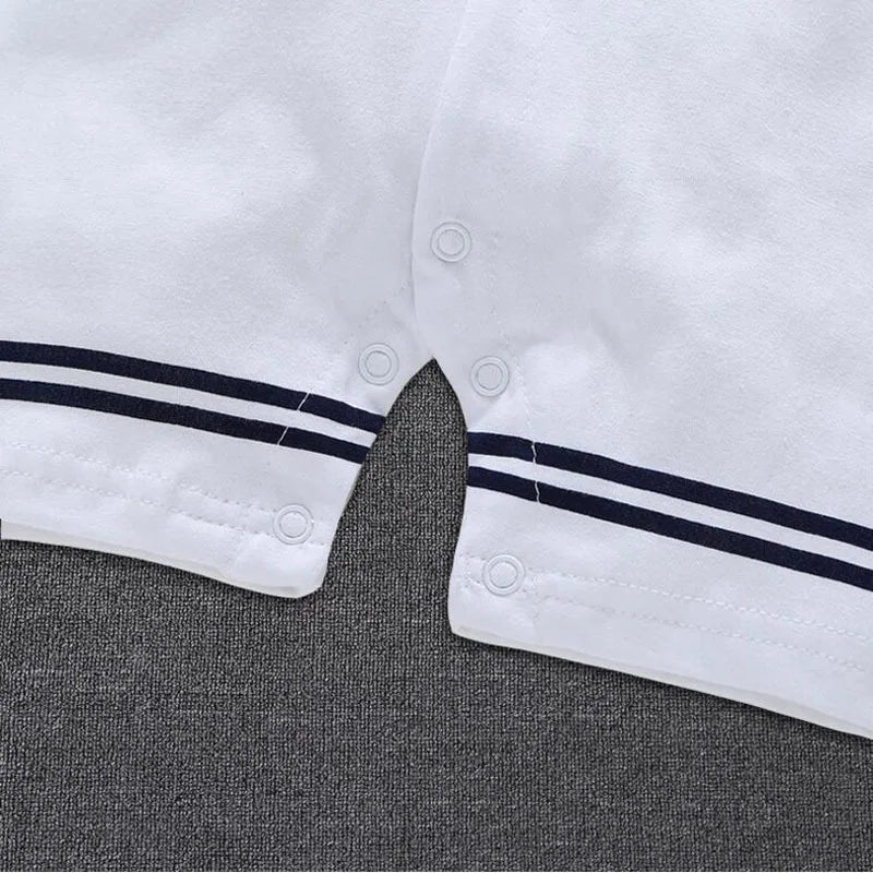 Newborn Baby Boy Clothes Playsuit Sailor Navy  Romper Short Sleeve Jumpsuit Costumes Clothes Summer Outfits Newborn Baby Clothes