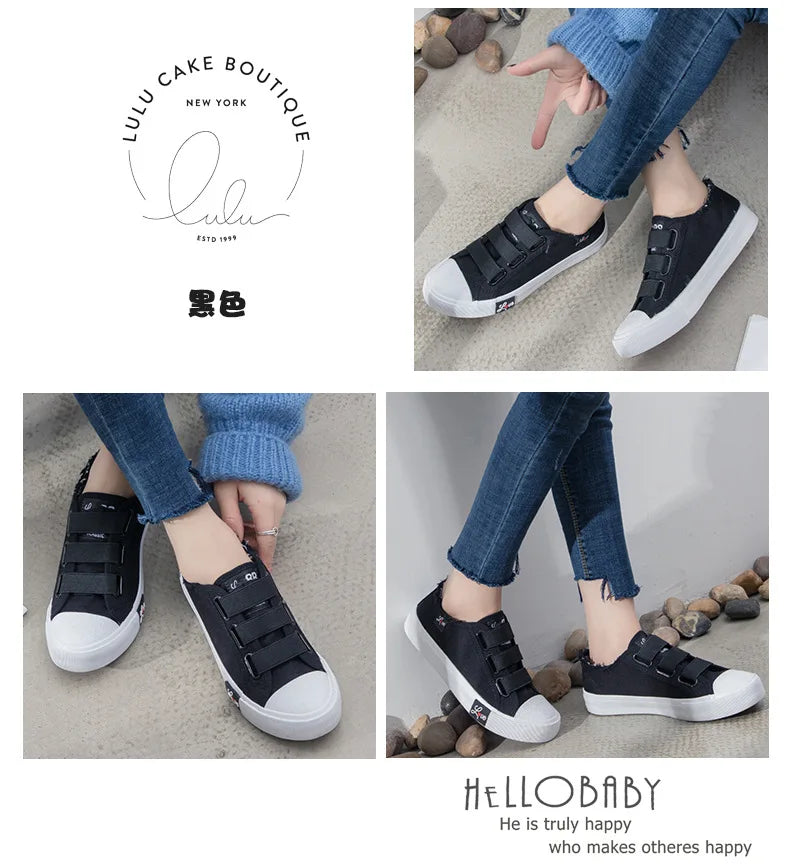 Casual Autumn New Women Sneakers Breathable Canvas Women's Vulcanized Shoes Fashion Spring Footwear 2023