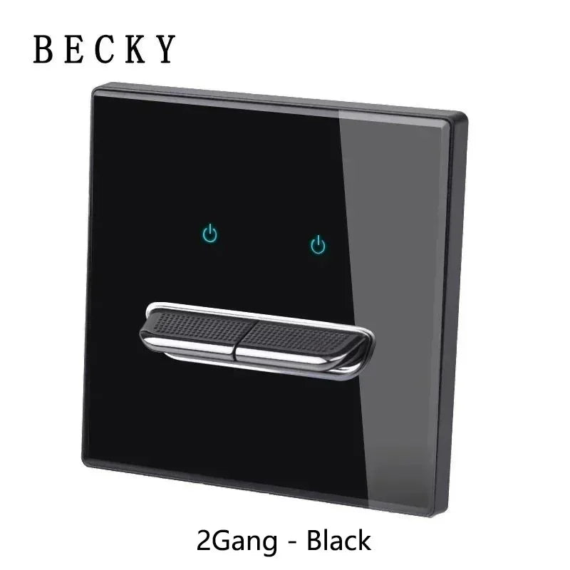 Glass Panel Wall Switch LED European 16a Socket Retro Toggle Light Switch EU UK Standard 2way Socket 1-4gang USB Home Decoration