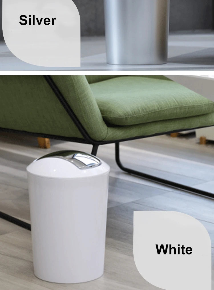 Golden Paper Holder Wall-mounted Toilet Brush Plastic Creative Toilet Paper Box Nordic Trash Can Waste Bins Bathroom Accessories