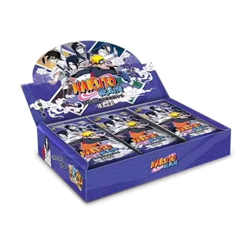 KAYOU Genuine Naruto Cards Box Anime Figure Card Booster Pack Sasuke Collection Flash Card Toy Birthday Christmas Gift for Kids - AIAZ