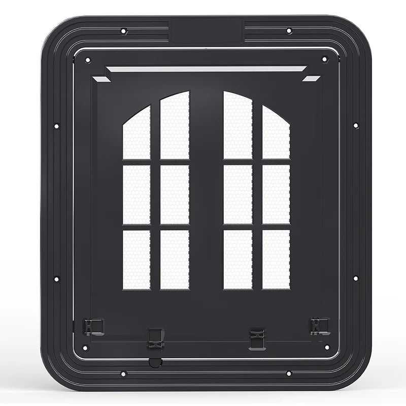 Large Dog Screen Door Flap Opening Dog Door for Screen Door with 4 Entry Ways Self-Closing Pet Screen Door for Dogs Cats