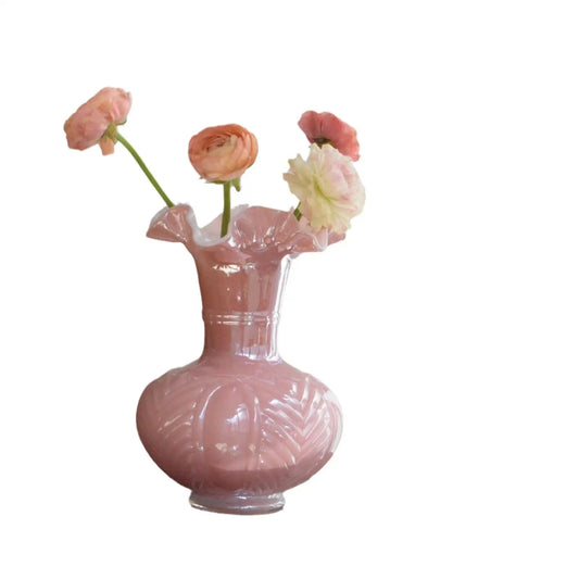 Modern mat Handmade Glass Pumpkin aped Vase for Flower Decoration Living Room Desktop Home Decorative Ornaments