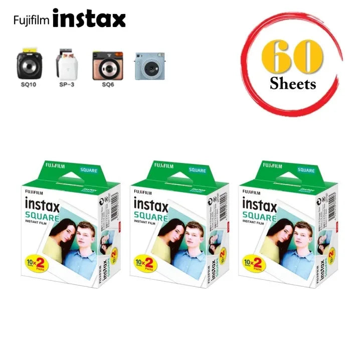 Fujifilm Instax Square film White Edge Photo Paper 10-100 Sheets For Instax SQ10 SQ6 SQ20 SQ40 Instant Camera Share SP-3 Printer