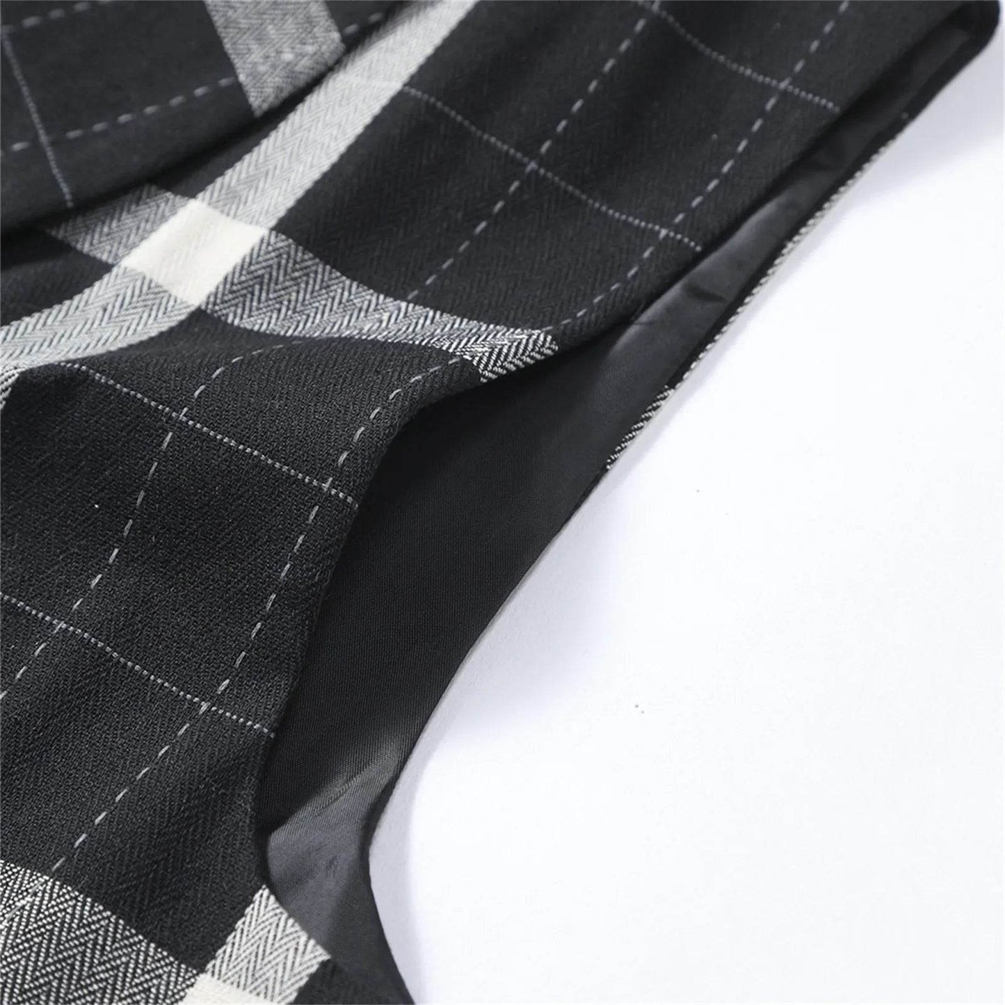 2025 Men's Spring Casual Single Button Suit Vest V Neck New Style British Men's Suit Vest Waistcoat Formal Business Suit Vest - AIAZ