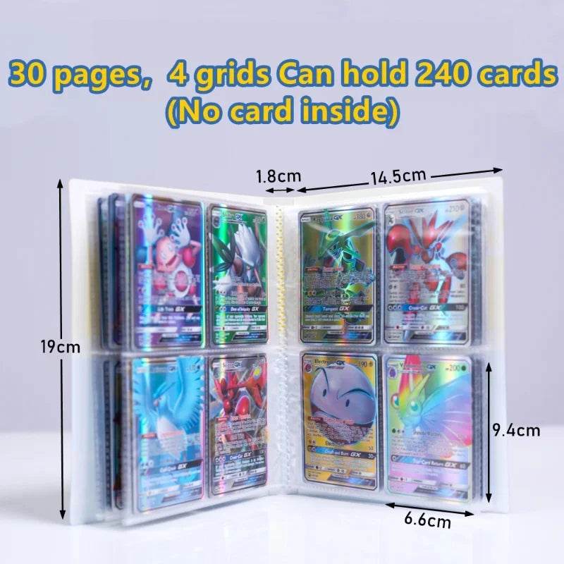 Demon Slayer Kamado Tanjirou 240pcs Card Album Book Game Card Holder Binder VMAX Game Card Collection Kids Toys Gift - AIAZ