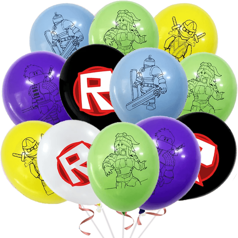 Hot Roblox Birthday Party Decor Game Balloons Disposable Tableware Backdrop For Kids Boy Party Supplies Baby Shower Toy Gifts - AIAZ