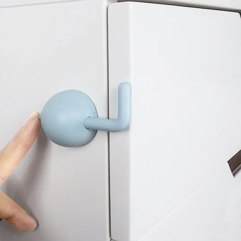 Safety Cabinet Multifunctional 1/2/3pc Baby Safety Lock Anti-Pinch Hand Children Door Drawer Locks Security Refrigerator Buckle