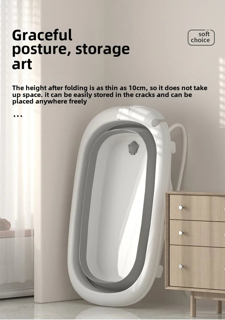 Baby Bath Tub Set with Hanger,Newborn Tub,Non-slip,Complete Bathing Set,Baby Bath Basin,Durable Bathtub,Plastic Baby Bathtub