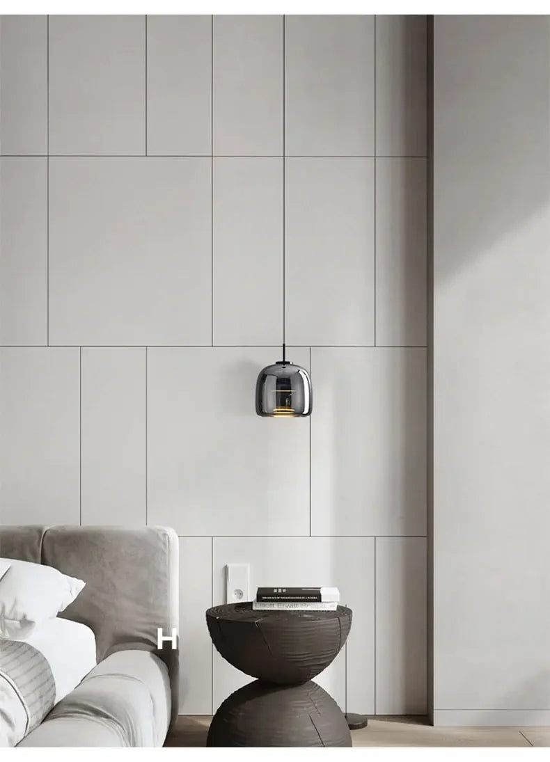 Nordic Glass Restaurant Pendant Lamp Simple Bar Hanging Lamp Dining Room Table  Ceiling Light