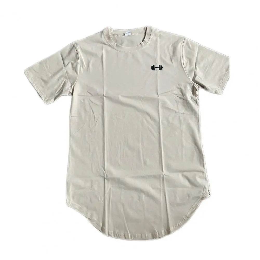 2025 Men T-shirt Male Sports Gym Muscle Fitness T Shirt Blouses Loose Half Sleeve Summer Bodybuilding Tee Tops Men's Clothing - AIAZ