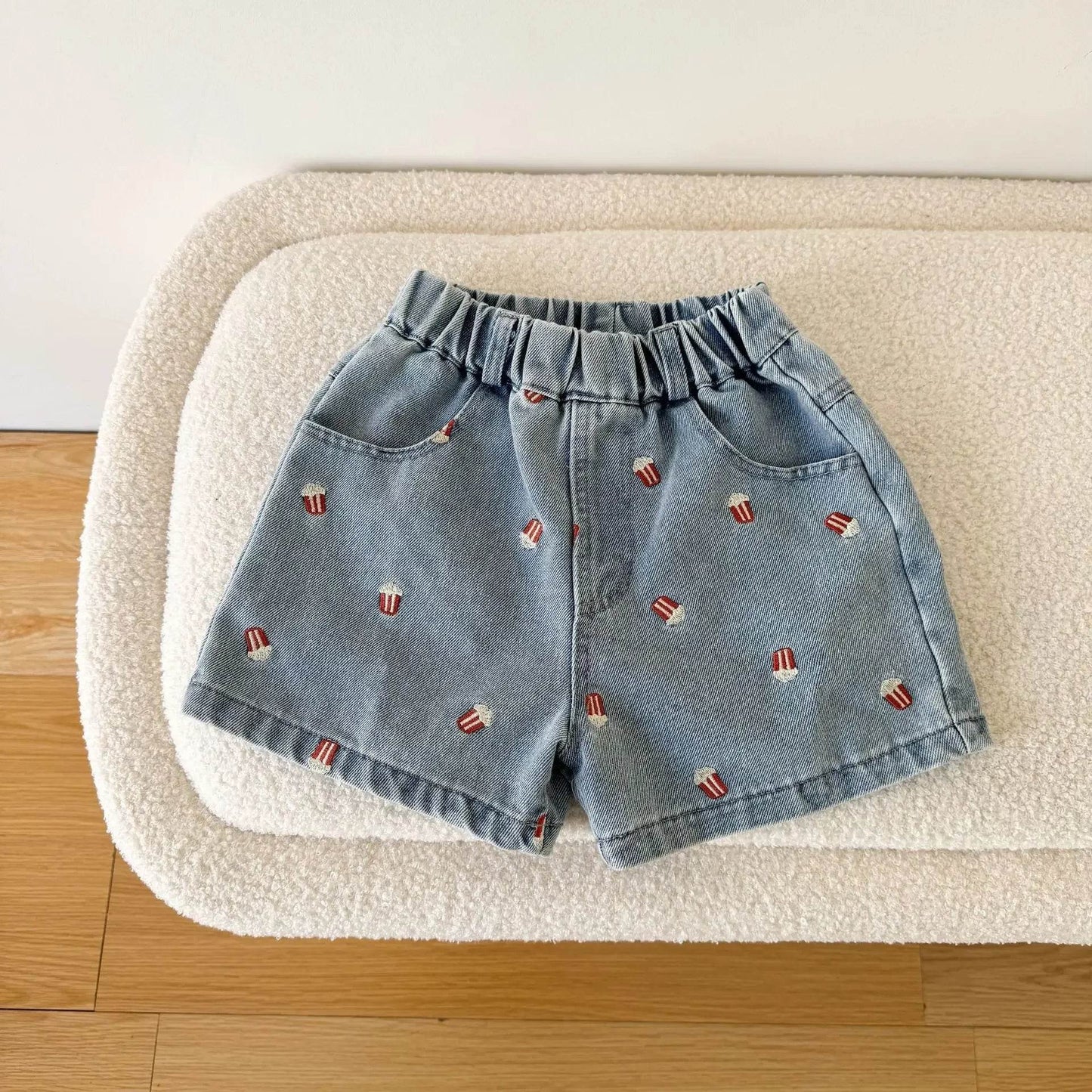 Fashion Cartoob Print Denim Kids Shorts Girls Pants Summer 2025 New Boys Summer Clothes Baby Loose Casual Pants - AIAZ