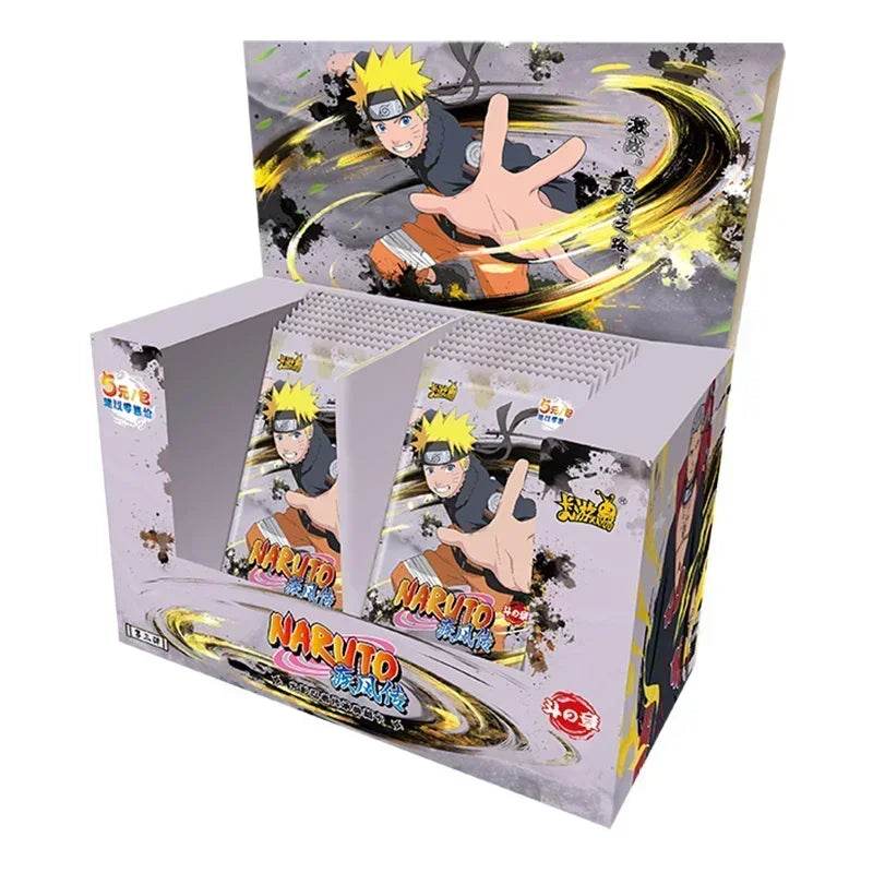KAYOU Genuine Naruto Cards Box Anime Figure Card Booster Pack Sasuke Collection Flash Card Toy Birthday Christmas Gift for Kids - AIAZ