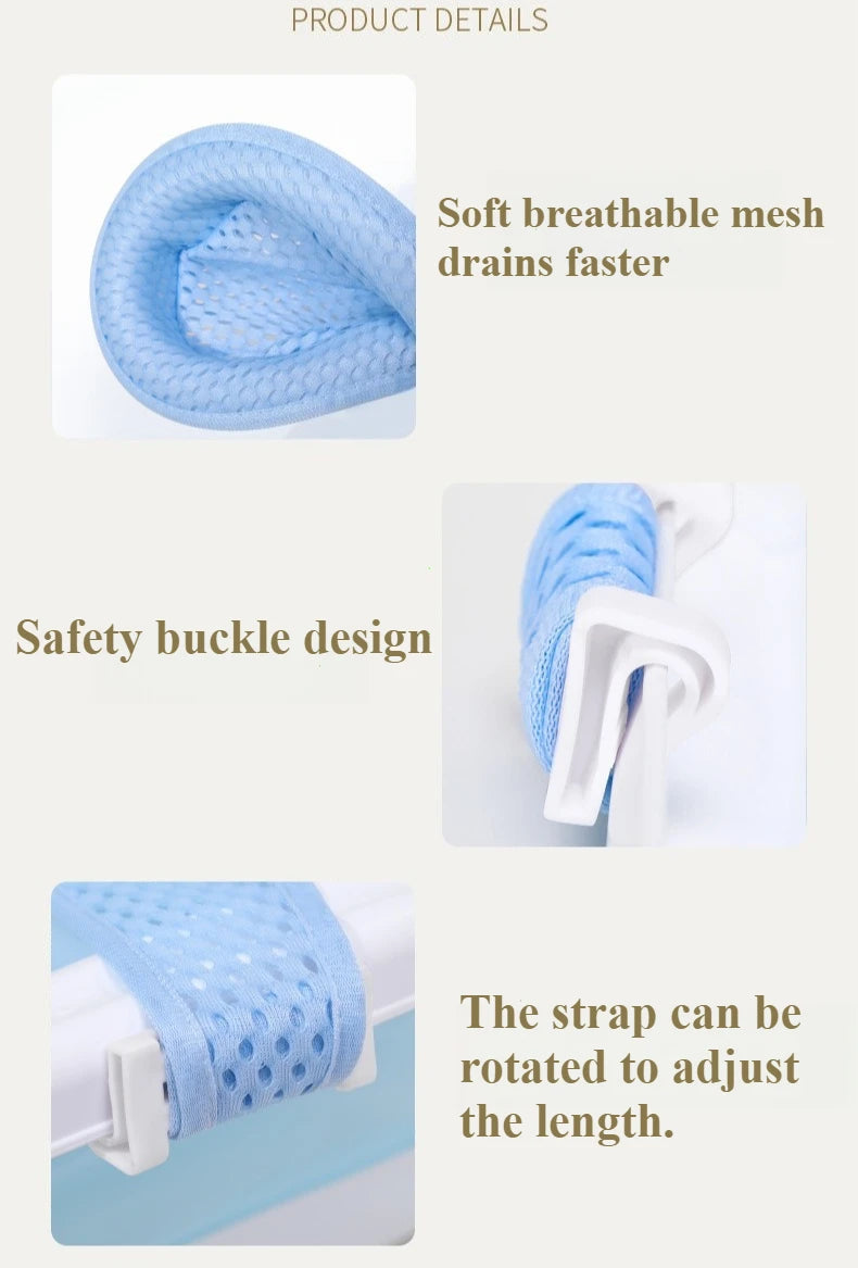 Baby Bath Seat Support Mat Foldable Bath Tub Pad &amp Chair Newborn Bathtub Pillow Infant Anti-Slip Soft Comfort Body Cushion