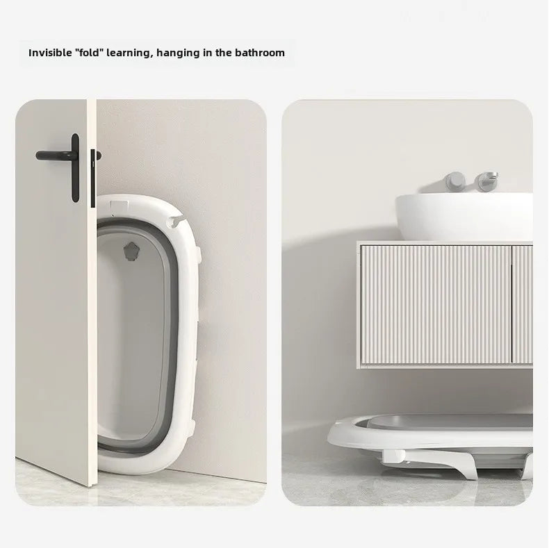 Baby Bath Tub Set with Hanger,Newborn Tub,Non-slip,Complete Bathing Set,Baby Bath Basin,Durable Bathtub,Plastic Baby Bathtub