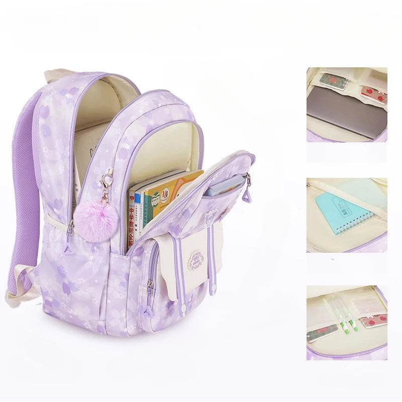 School Bags for Girls Primary School Backpacks Kids Waterproof Princess Backpack Children Cute Bookbag Mochilas Para Estudiantes - AIAZ