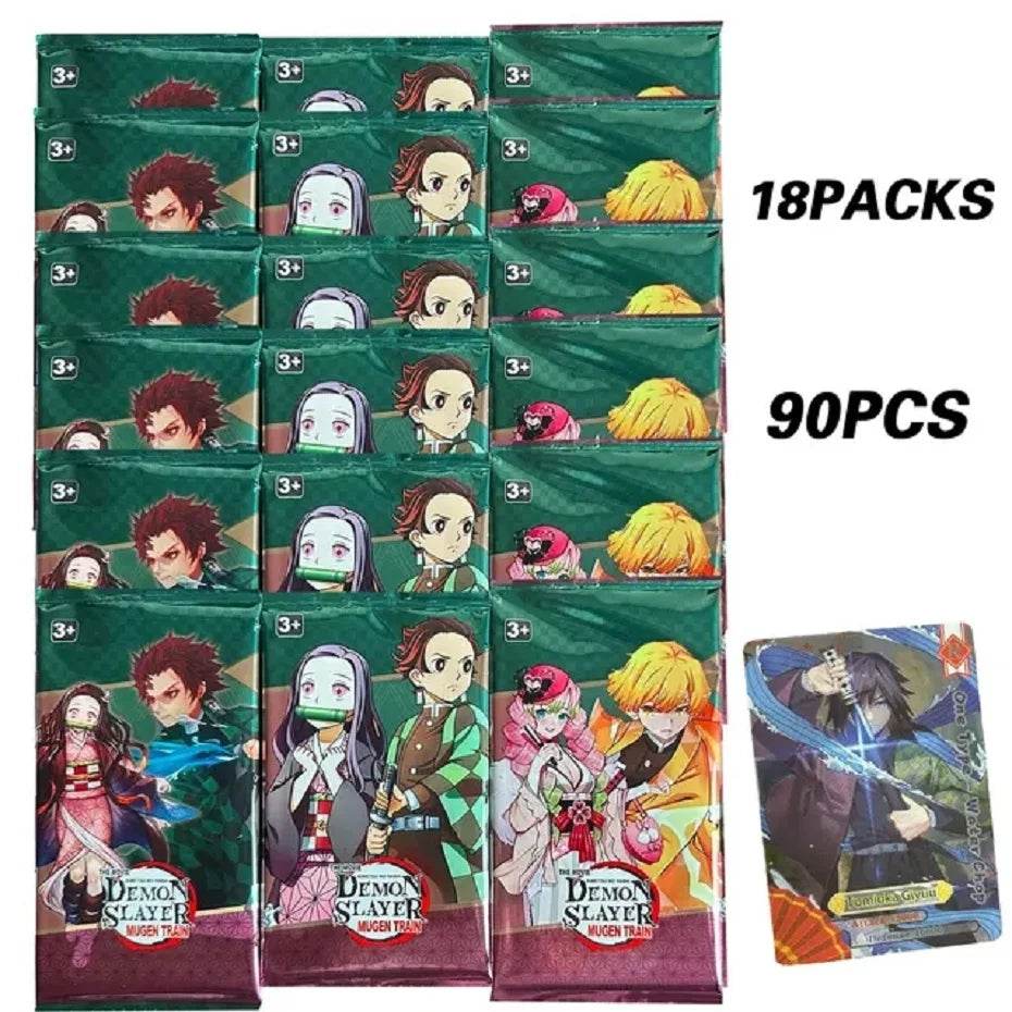 Flash Demon Slayer Cards Mugen Train SSP Card Ultra Rare Card Tanjirou Kamado Nezuko Character Collection Card - AIAZ