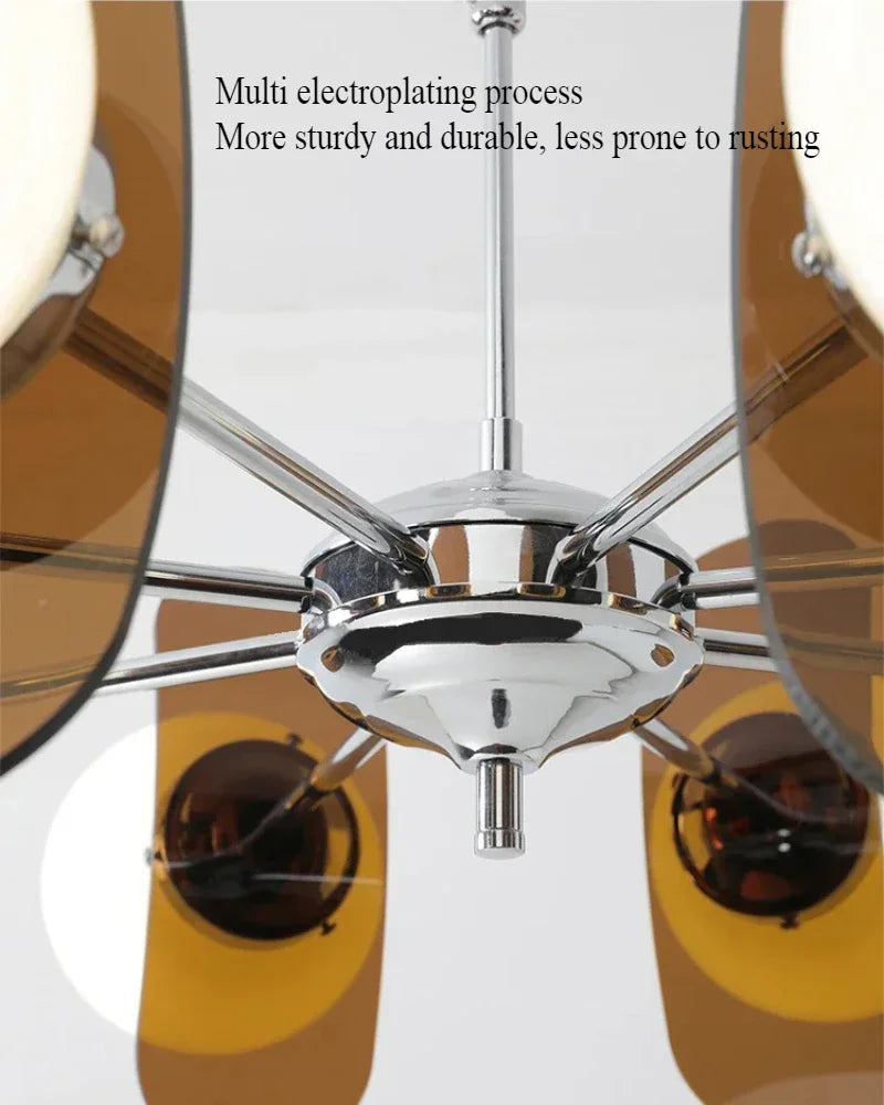 Nordic medieval glass magic bean dining table pendant light LED wabi sabi style living room bedroom home decoration lighting