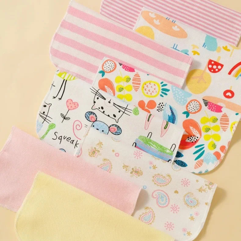 5/8 Pcs Cotton Newborn Baby Towels Set Saliva Towel Nursing Towel Baby Boys Girls Bebe Toalha Washcloth Handkerchief Cloth Wipes