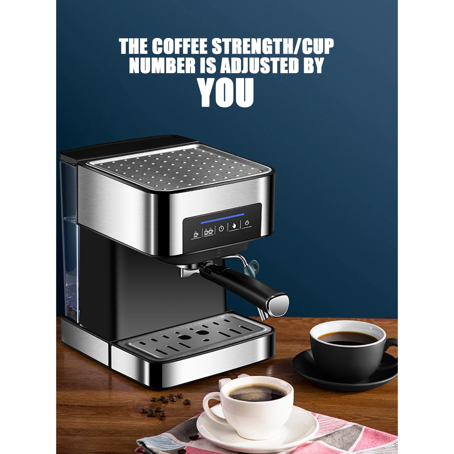 20 Bar Italian Espresso Machine Semi-automatic Make milk foam Coffee Machine High-pressure Extraction Espresso Coffee Maker