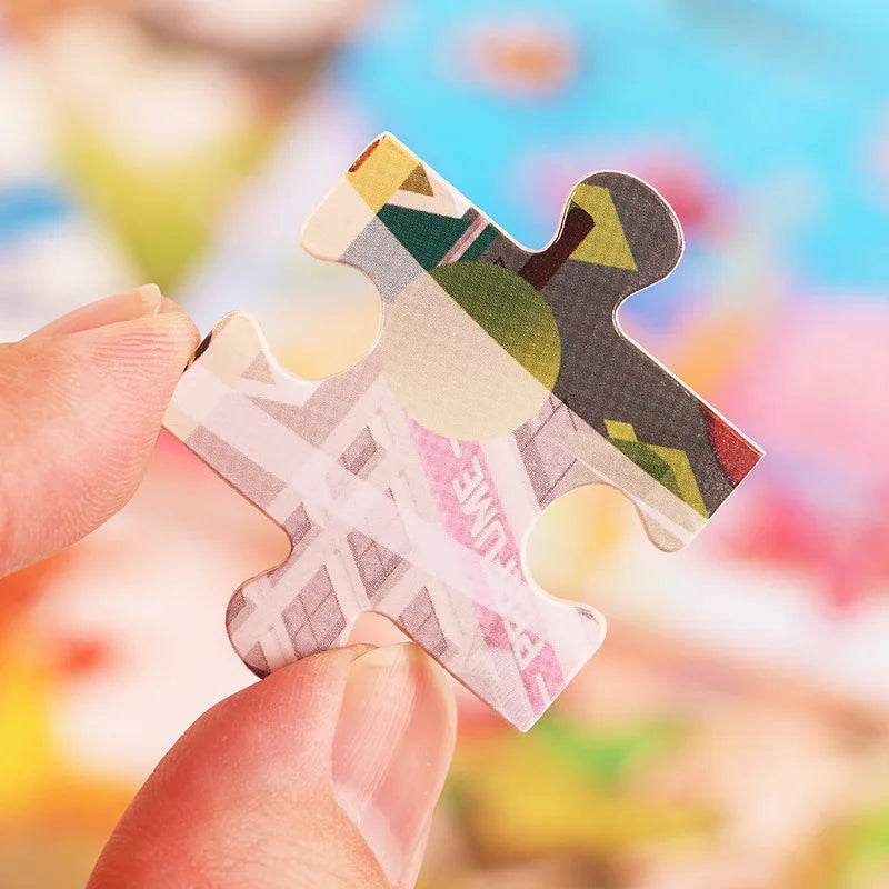 NEW Wooden 30pcs Puzzles Children Animal Dinosaur Cartoon Plane Puzzle Baby Early Education and Intellectual Building Block Toys - AIAZ