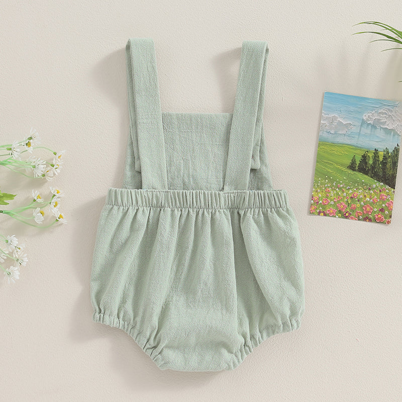 Citgeett Summer Infant Baby Girl Sleeveless Bodysuit Print Suspender Jumpsuit Cute Casual Clothes