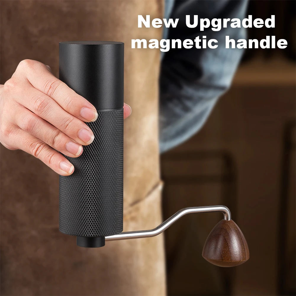 Manual Coffee Grinder Stainless Steel Conical Burr Adjustable Setting High Quality Portable Hand Grinder