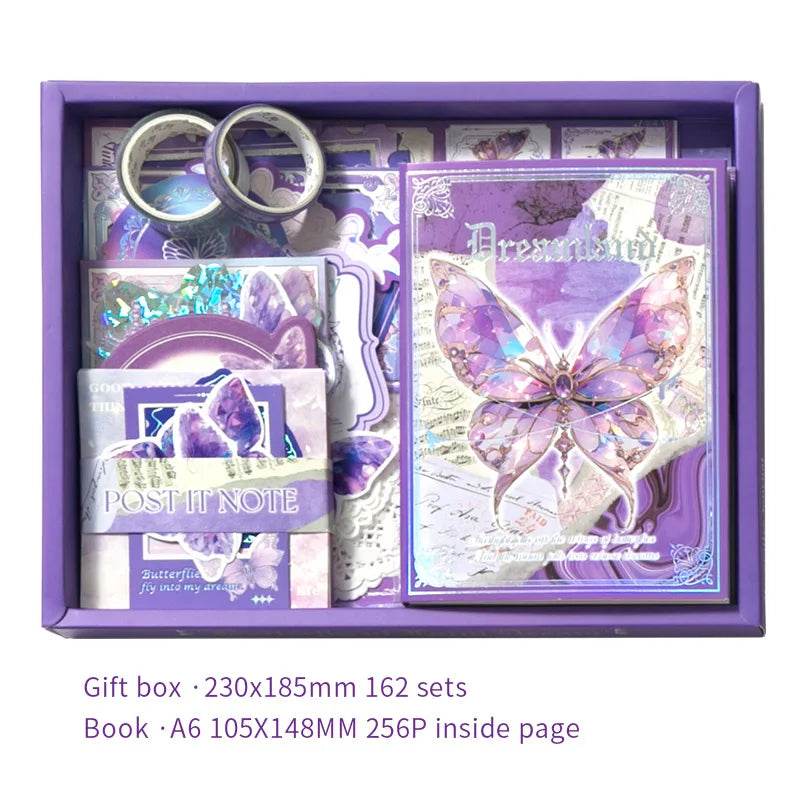 165 Pcs Vintage Handbook Gift Boxes, School Student Reward Small Gifts, Children's Gifts, Scrapbooking Supplies, Stationery Set - AIAZ