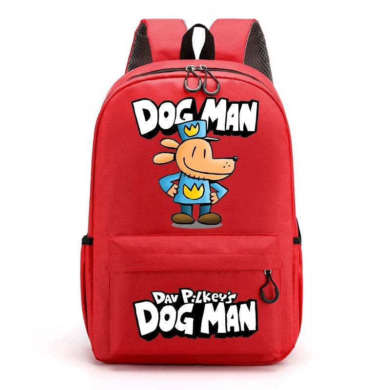 New Dog Man Kids Backpacks Boys Large-capacity School Backpack Cute Cartoon School Bags Children School Supplies Birthday Gifts - AIAZ