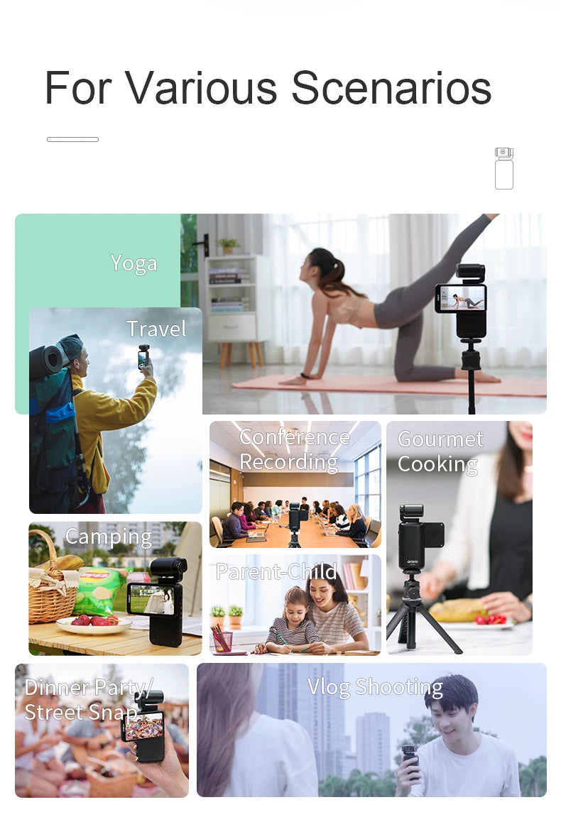 Ordro M3 Pocket Camera Digital Camcorder 5K 30FPS Image Stabilization Built-in Big Size Screen Handy Cam  Travel Vlog Cameras