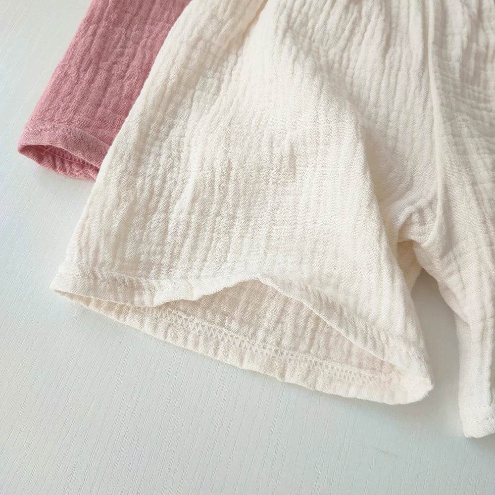 Children's Clothing Baby Girls Boys Cotton Yarn Short Pants Summer Kids Girls Soft Breathable Five-point Pants For Girl Shorts - AIAZ