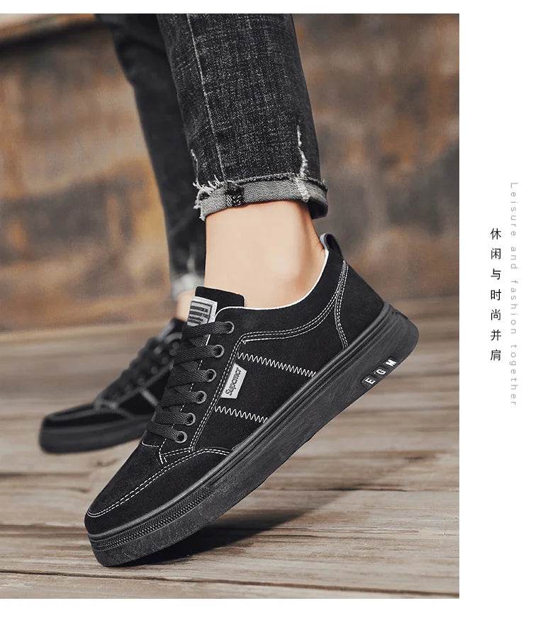 Men's Shoes 2025 New Spring Work Safety Shoes, Anti-slip, Wear-resistant, Versatile Casual Sports Work Shoes, Men's Board Shoes - AIAZ