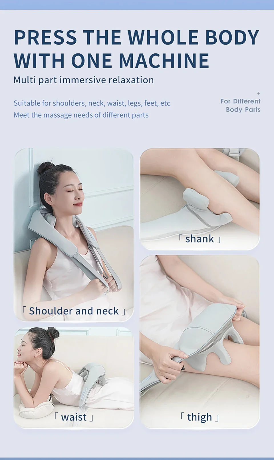 Dropship Product 2023 Multifunctional Neck And Shoulder Massager Lifegoods Shiatsu Electric Shoulder and Neck Massage Shawl