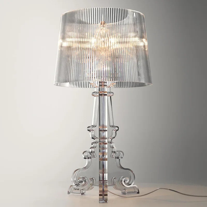 Baroque Ghost Shadow Desk Lamp Decorative Lighting for Living Study Room Bedroom Acrylic Transparent Table Lamps Room Decor