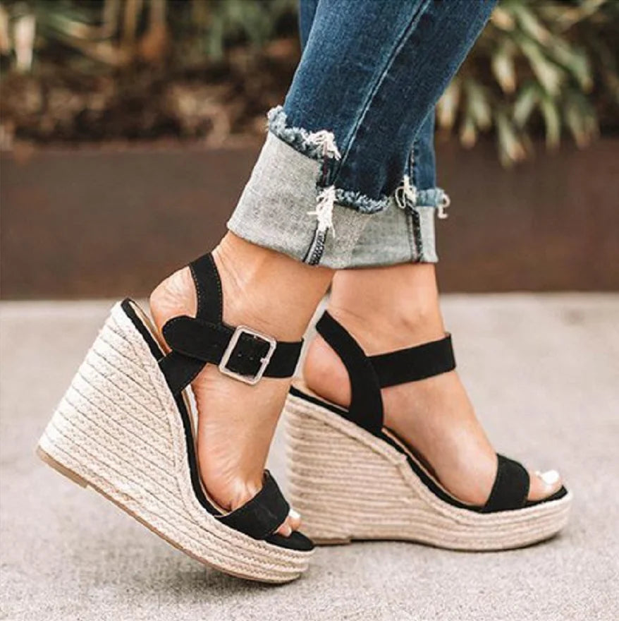 Women Leisure Wedges Heeled Wedge Heel Serpentine Sandals  Summer New Sandals Party Platform High Heels Shoes Sandalias Mujer