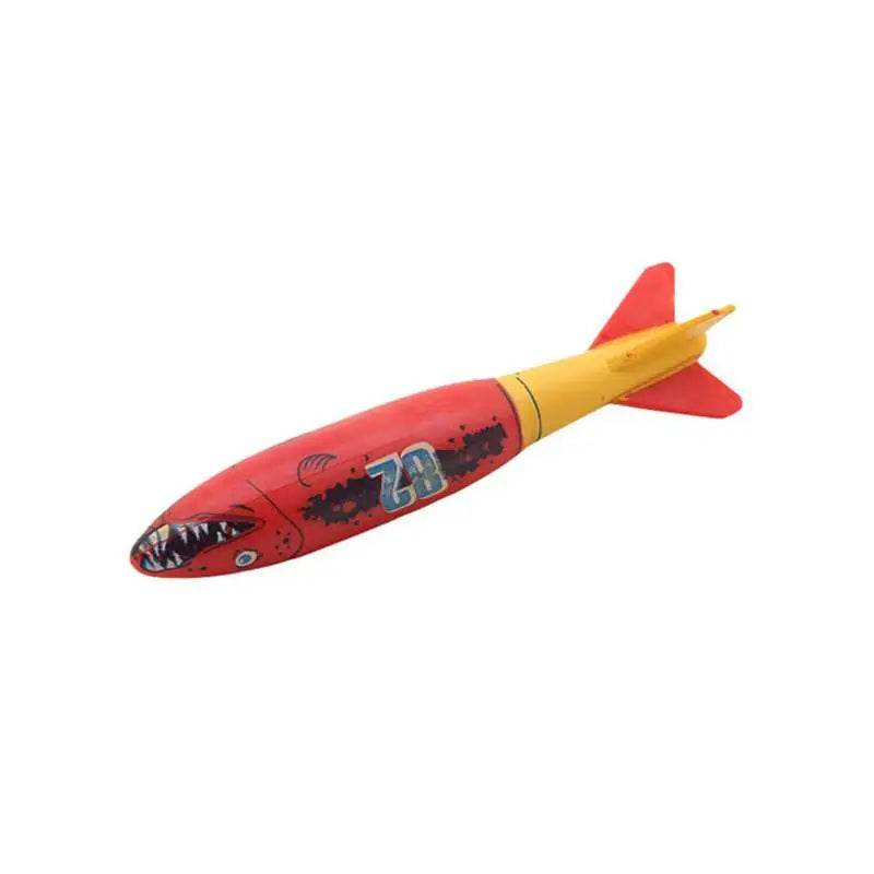 1/3PCS Torpedo Rocket Throwing Toy Swimming Pool Diving Games Children Underwater Stick - AIAZ