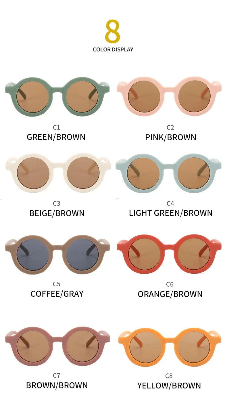 2024 new children's sunglasses yuanchaotong UV400 plastic  glasses  sunglasses