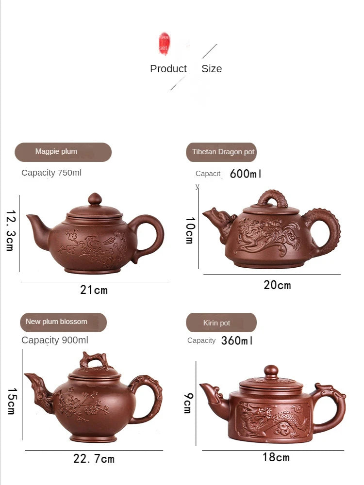Pot for Tea Sets Hot Selling Purple Clay Pots Yixing Clay Kettle Teapot Set Samovar Oriental Moroccan Teapot and Cup Set Gaiwan