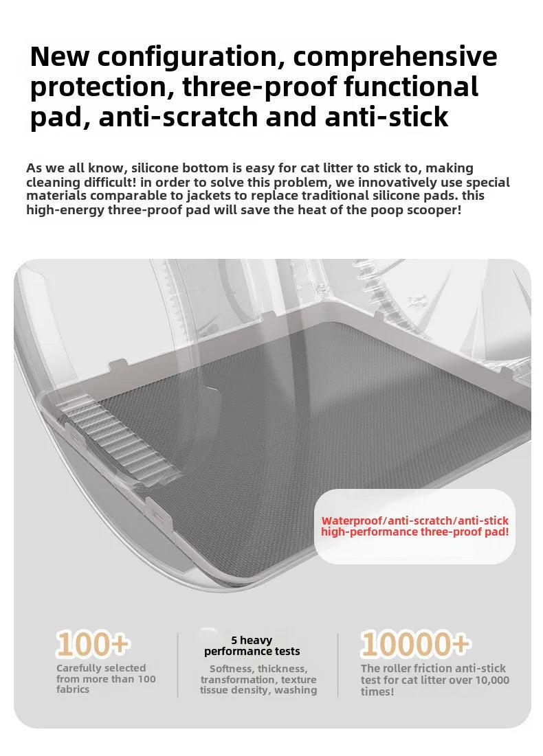 Intelligent Cat Litter Box, Cat Toilet, Electric APP Control Pet Litter Box, Large Size, Automatic Feces Shovel, Anti Splash