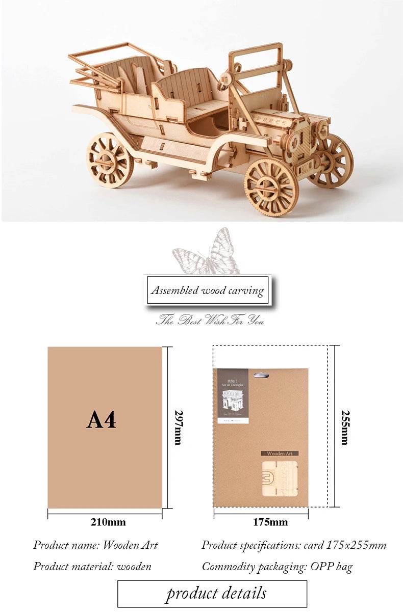 Diy 3d wooden puzzle for Assembly Puzzle Laser Cutting Sailing Ship Biplane Steam Locomotive Train Toy diy Kit for adults Child - AIAZ
