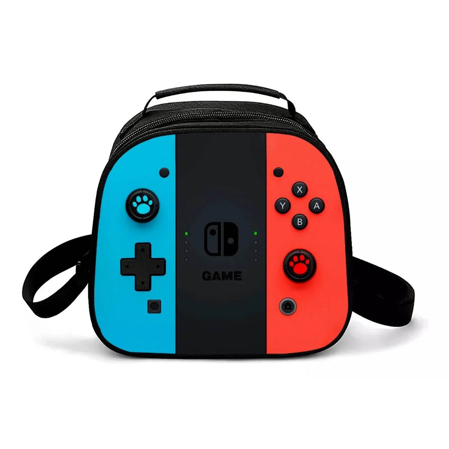 Back To School Game Console Pattern DIY School Bag for Primary and Secondary Students Lunch Bag Pen Bag Shoulder Bag Three Sets - AIAZ