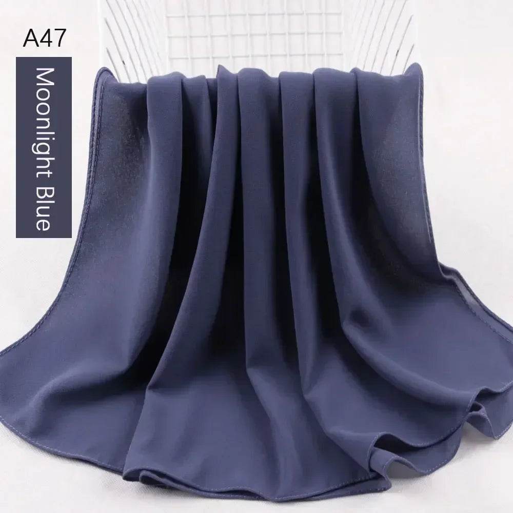 Muslim Women Chiffon Hijab Scarf Chiffon Soft Hijabs Shawl Long Scarves Wrap Headscarves For Muslim Fashion - AIAZ